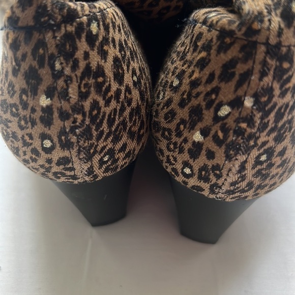 ⭐️FRANCE Mode Leopard Print Wedge Boots⭐️ - Picture 6 of 7